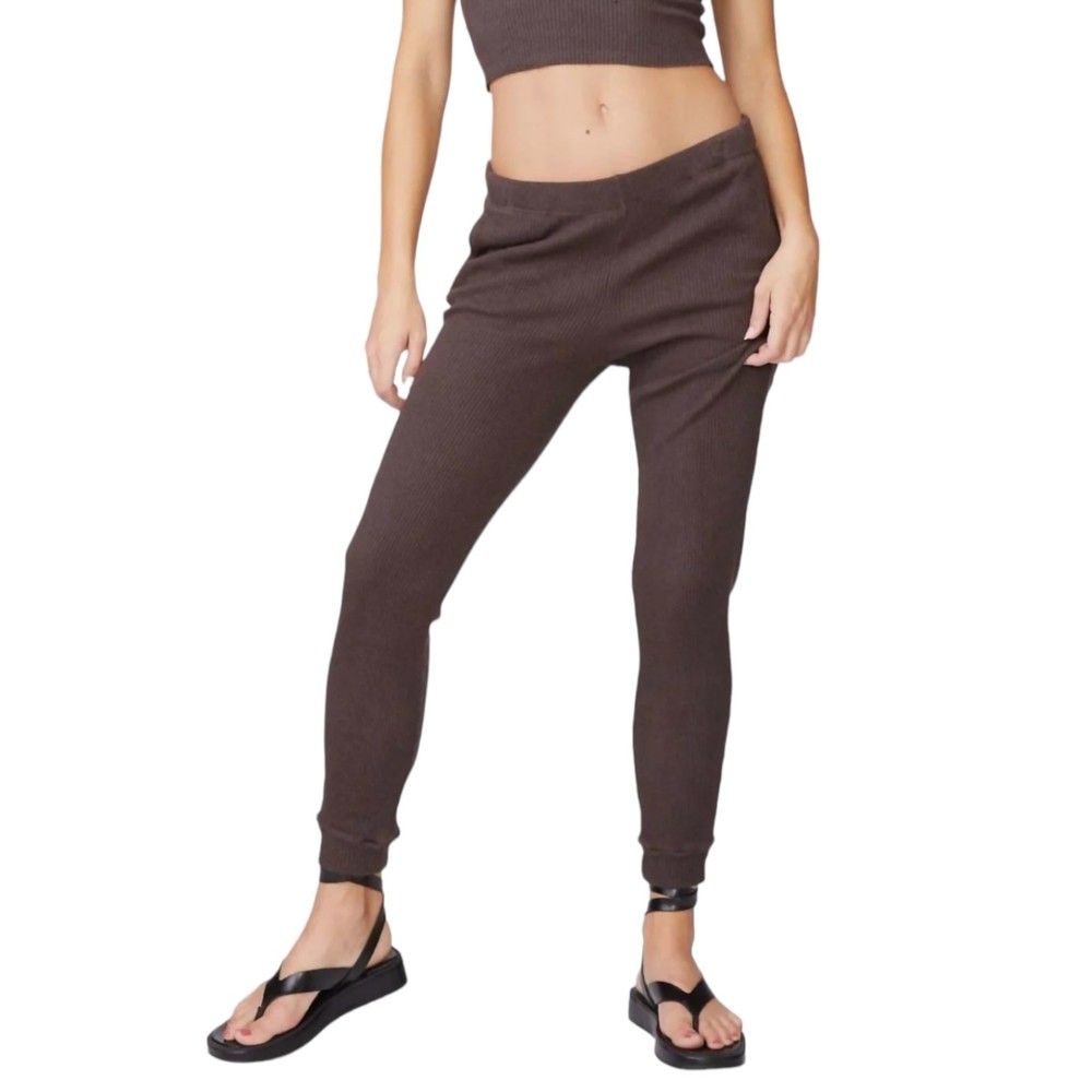 NWT Monrow Brown Oat Rib Jogger Size S